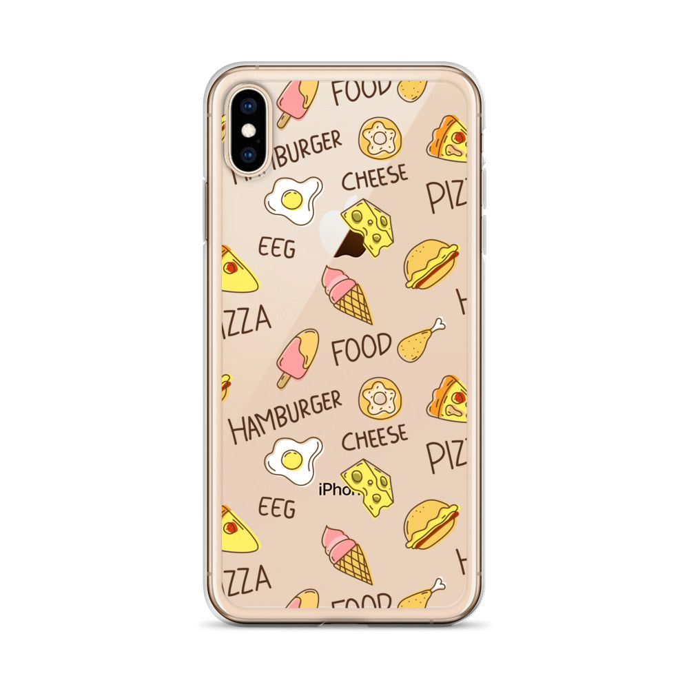 Foodie Love, Fast Food Pattern iPhone Case - HypeSheriff