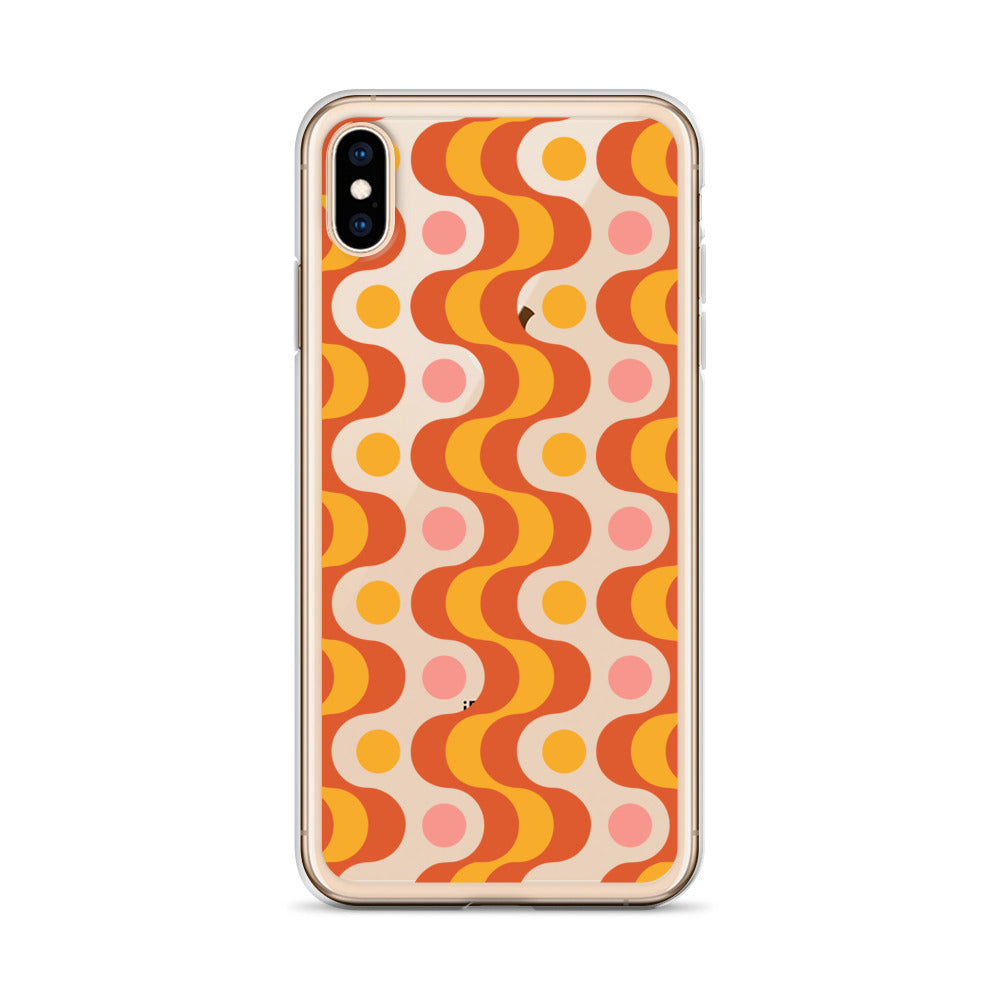 Retro Hippie 70s Pattern iPhone Case - HypeSheriff