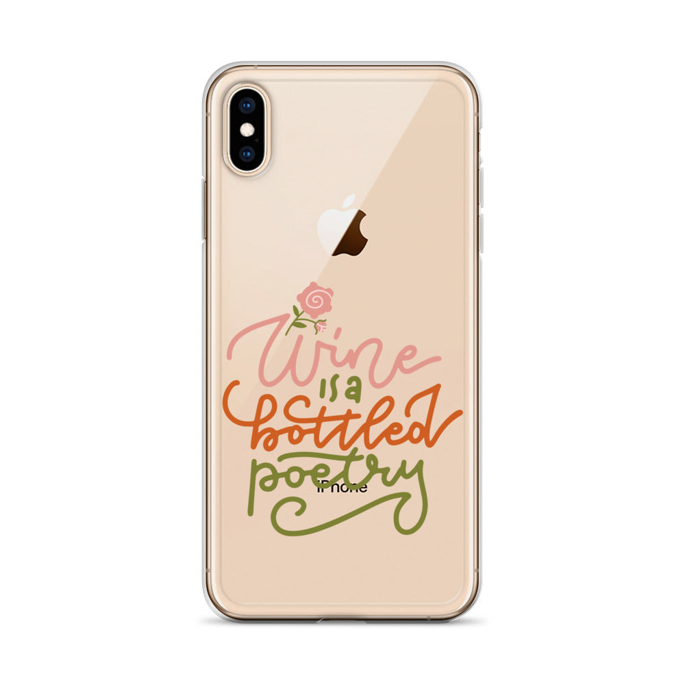 Wine Is A Bottled Poetry iPhone Case - HypeSheriff