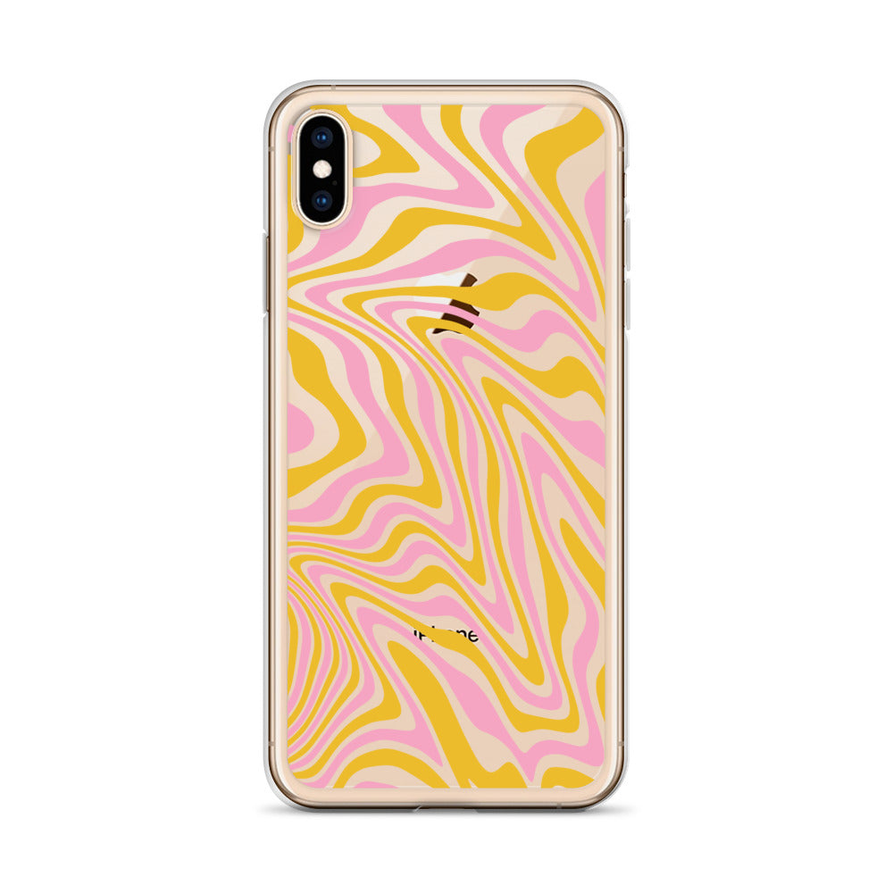 Retro Abstract Hippie Pattern iPhone Case - HypeSheriff