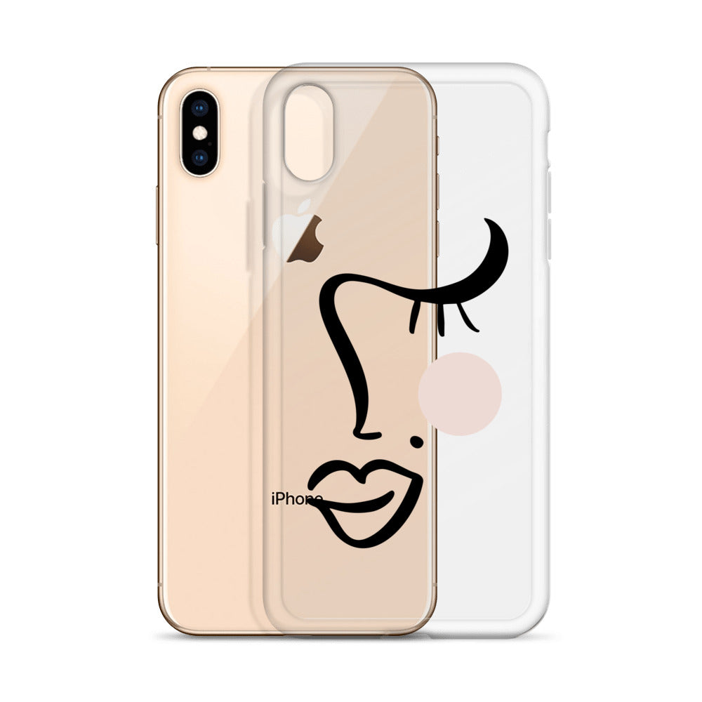 Woman Face iPhone Case - HypeSheriff