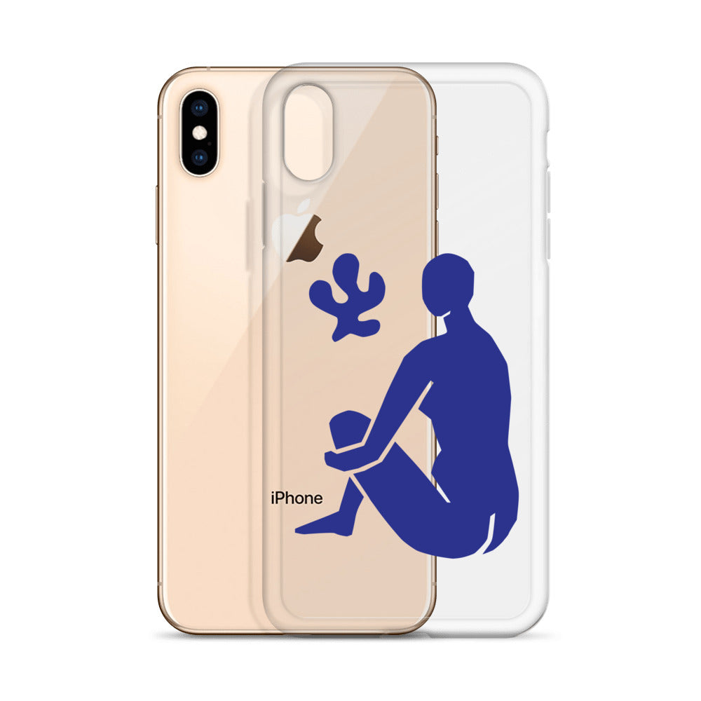 Blue Nude Woman iPhone Case - HypeSheriff