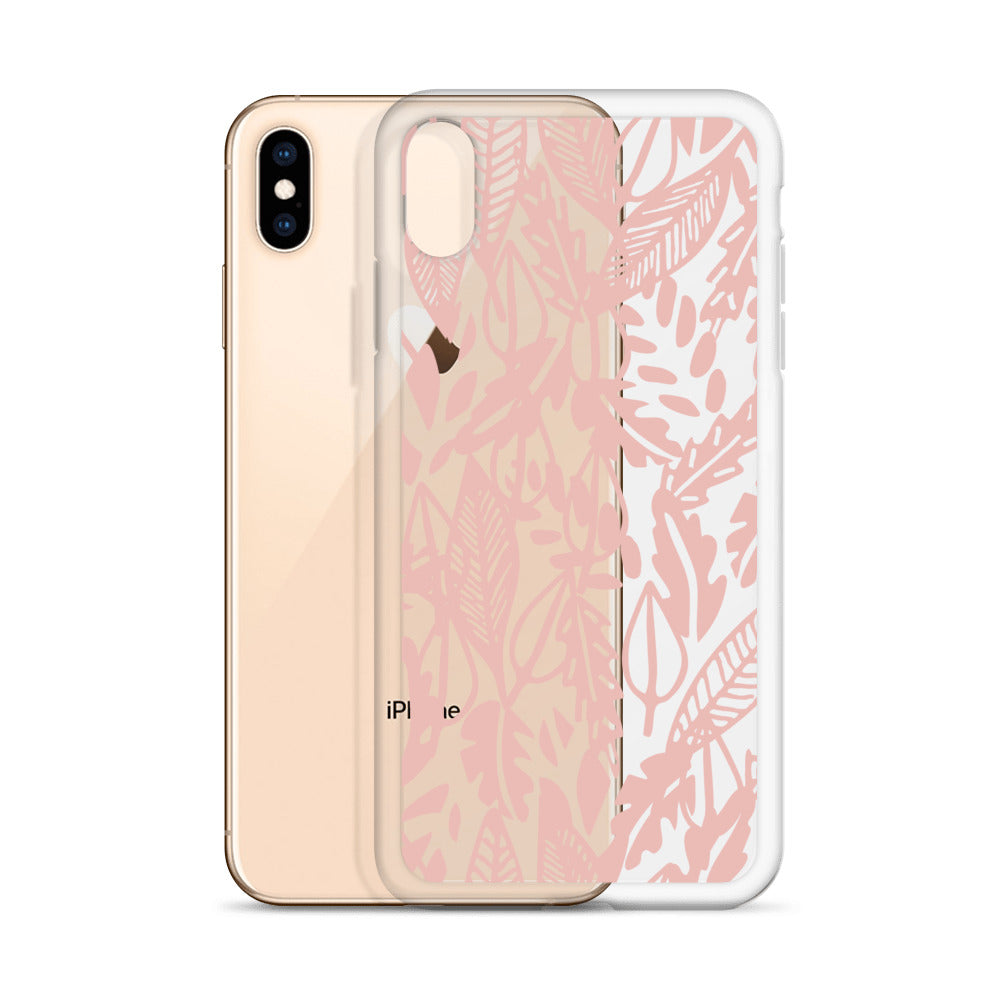 Pink Abstract Floral iPhone Case - HypeSheriff