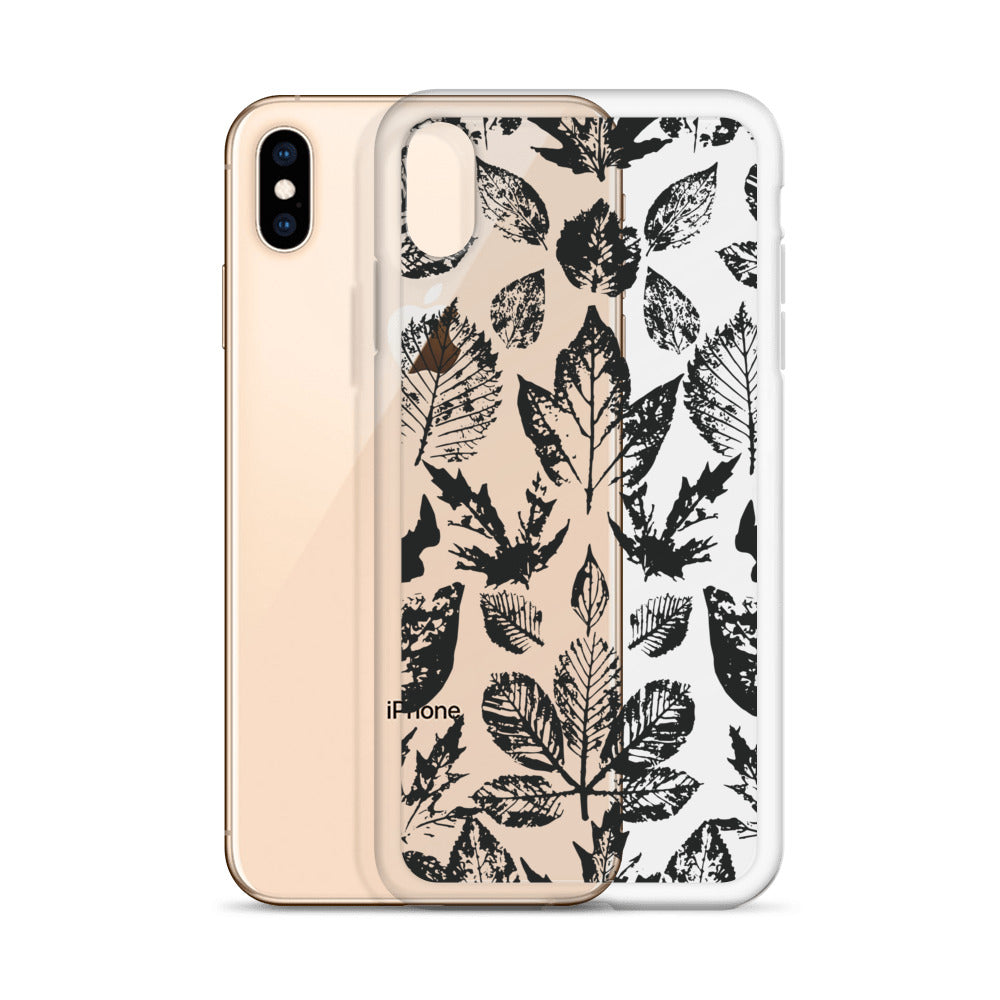 Black Leaves Artistic iPhone Case - HypeSheriff