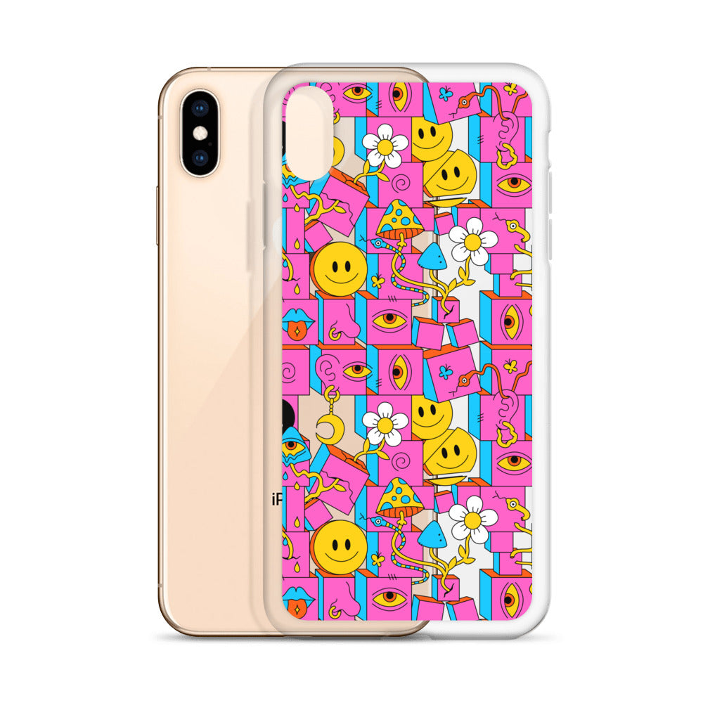 Trippy Pink iPhone Case - HypeSheriff
