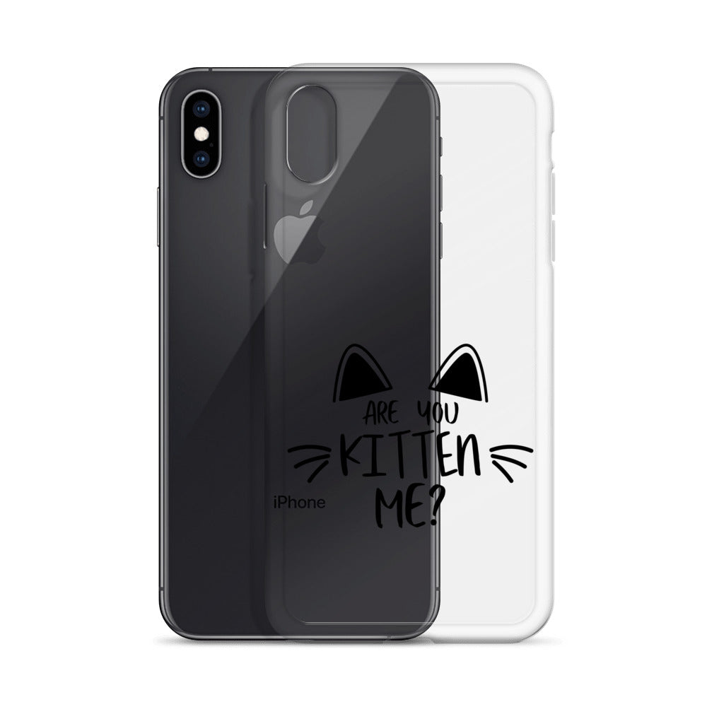 Are You Kitten Me? iPhone Case - HypeSheriff