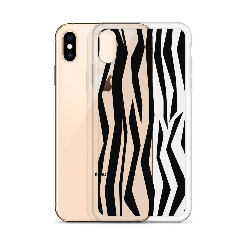 Zebra 60s iPhone Clear Case - HypeSheriff