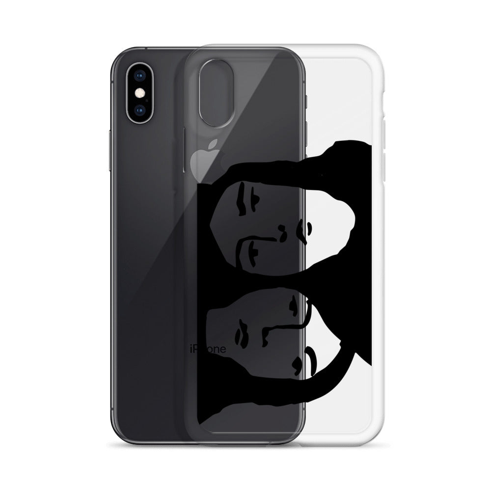 Retro Psychodelic Faces iPhone Case - HypeSheriff