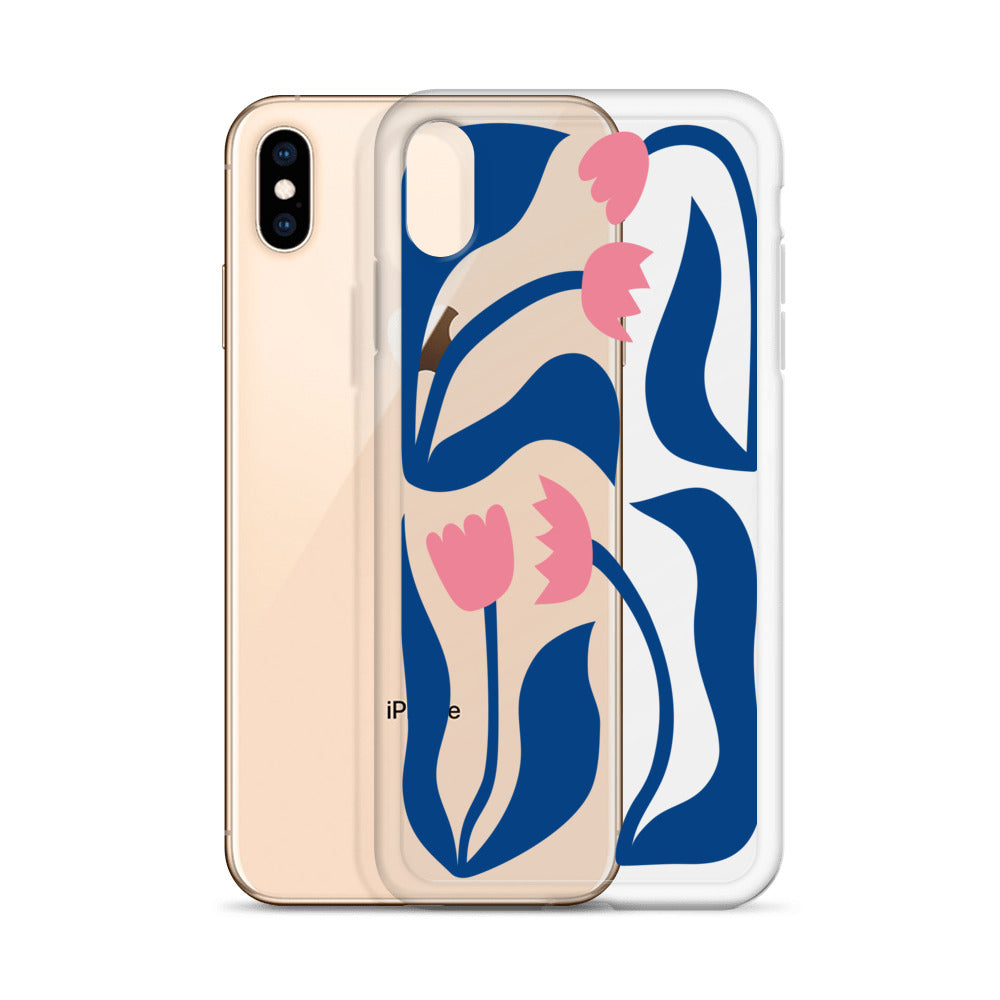 Blue Floral iPhone Case - HypeSheriff