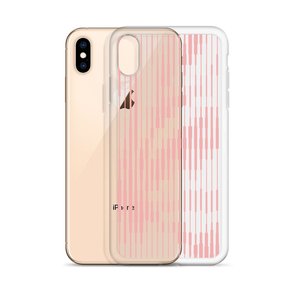 Baby Pink Line Art iPhone Case - HypeSheriff