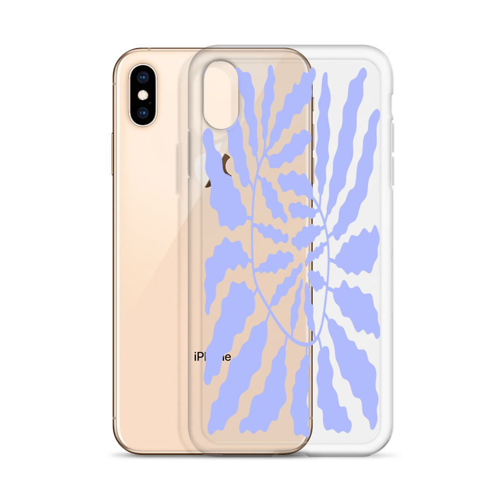 Retro Violet Leaf iPhone Case - HypeSheriff