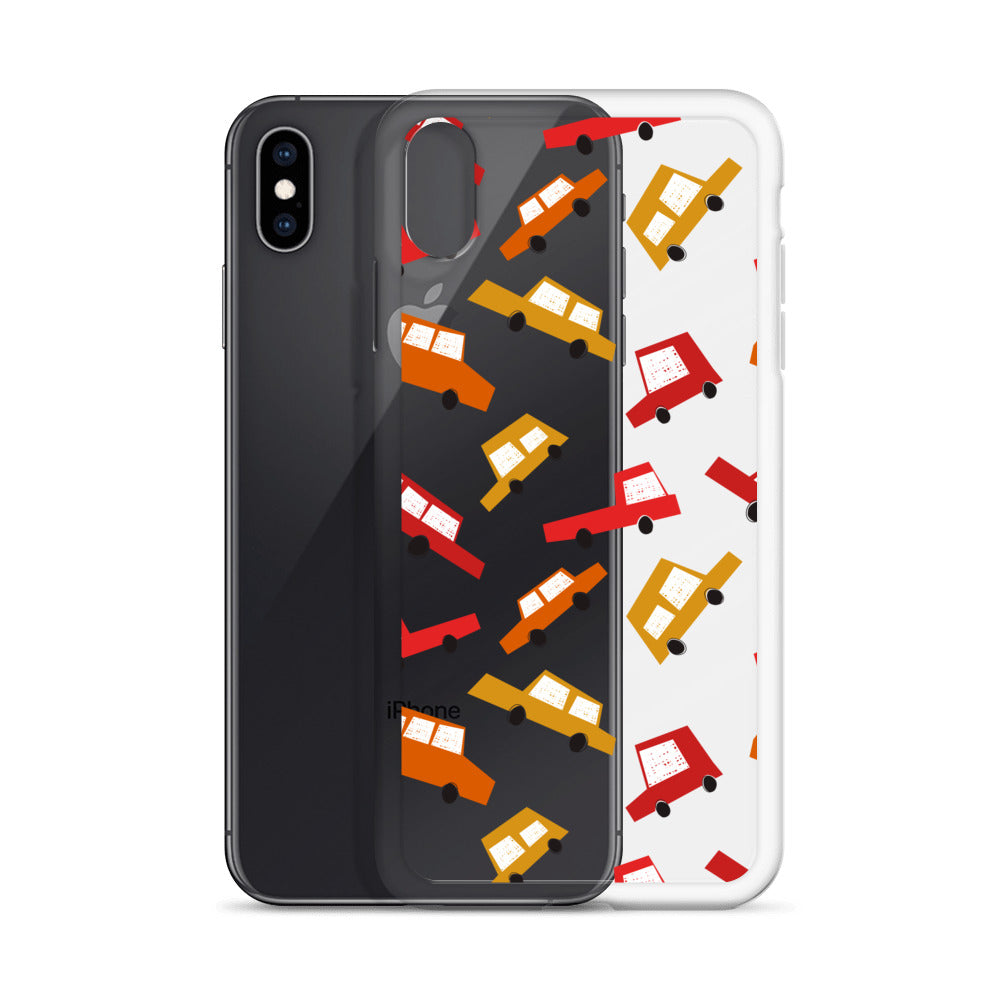 Retro Cars Pattern iPhone Case - HypeSheriff