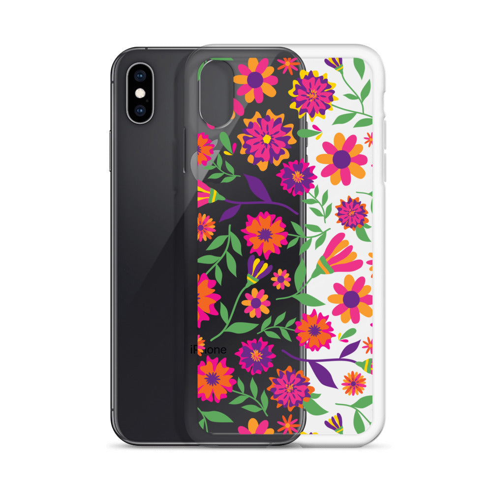 Colorful Floral Pattern iPhone Case - HypeSheriff