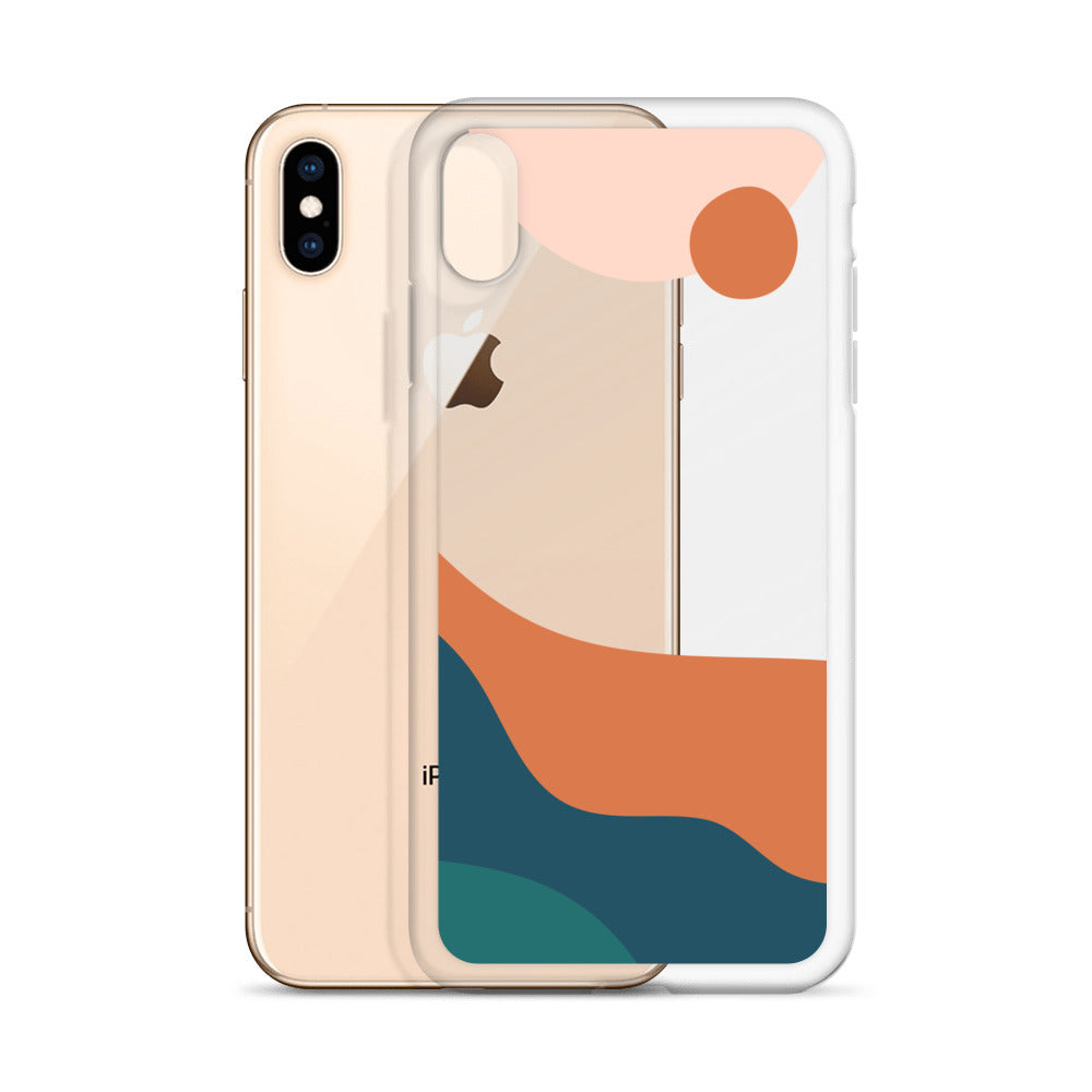 Mid Century Modern Landscape iPhone Case - HypeSheriff