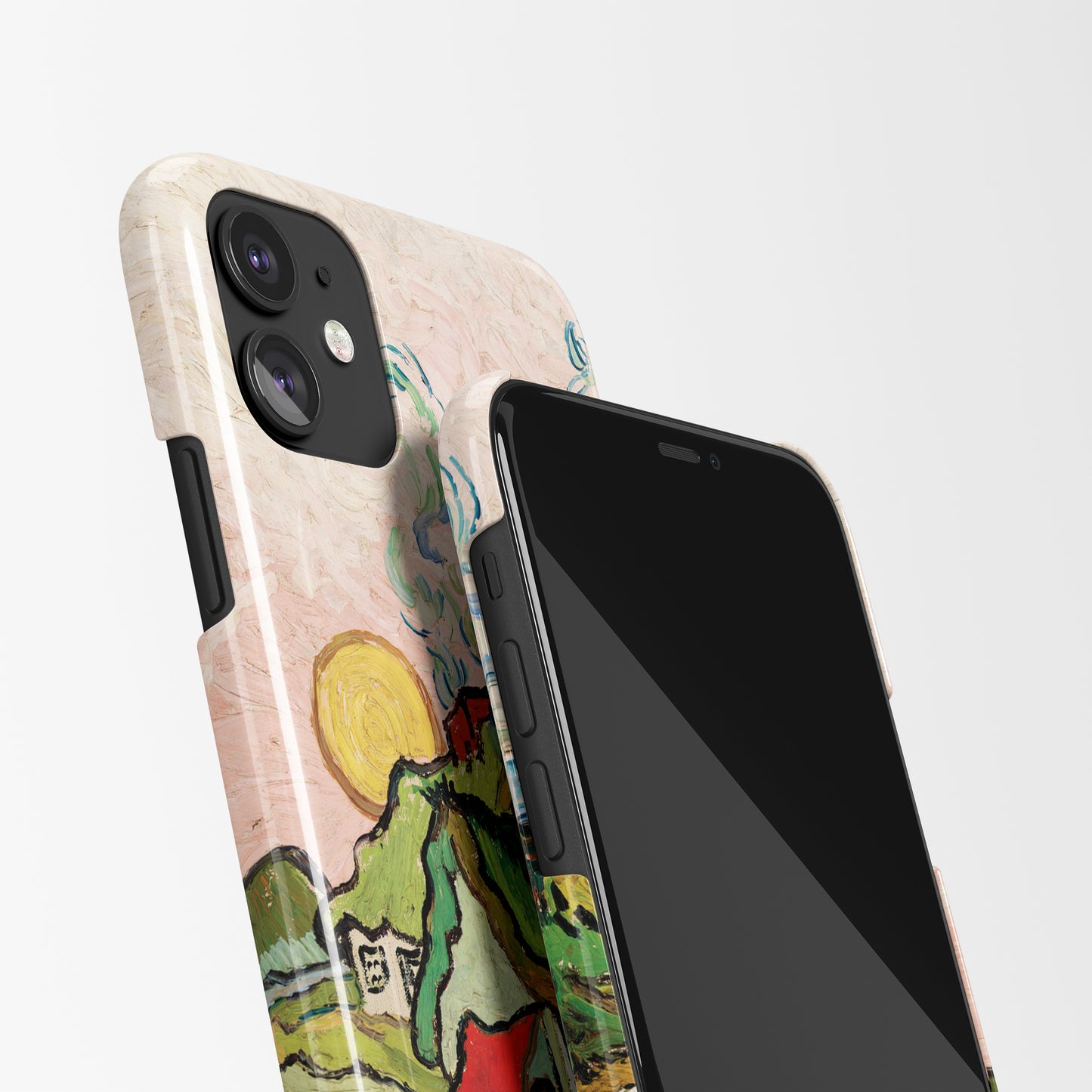 Houses and Figure by Vincent Van Gogh - iPhone Case - HypeSheriff