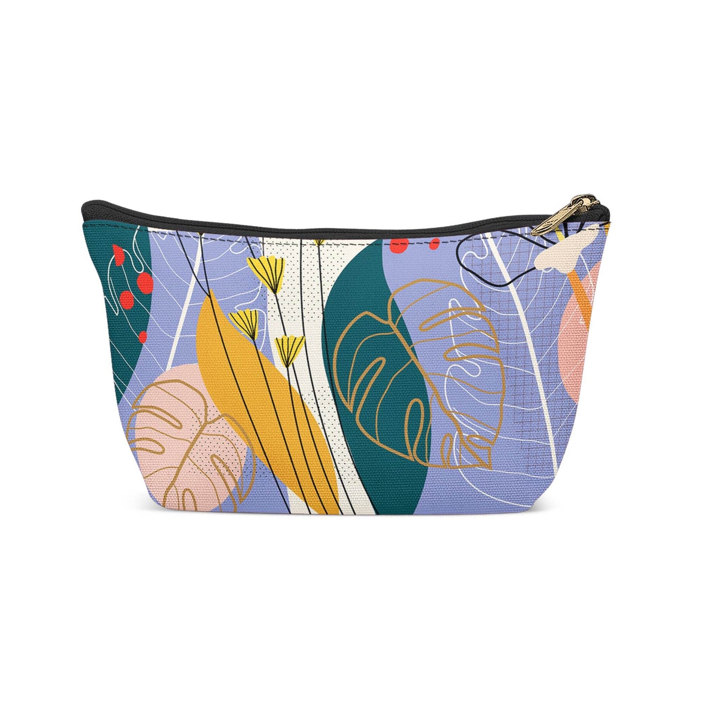 Make-up Bag with floral collage painting - HypeSheriff