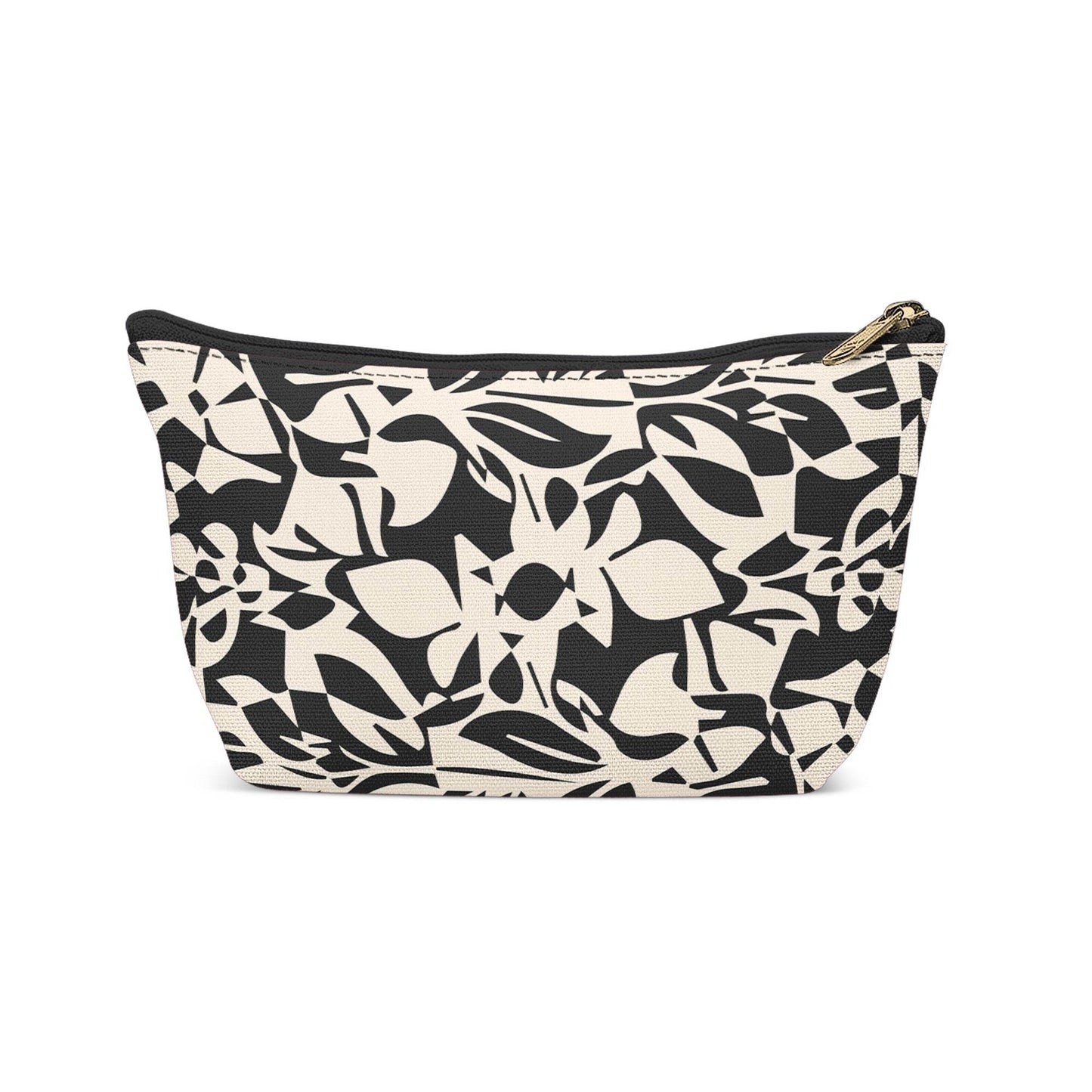 Black and white floral make-up bag - HypeSheriff