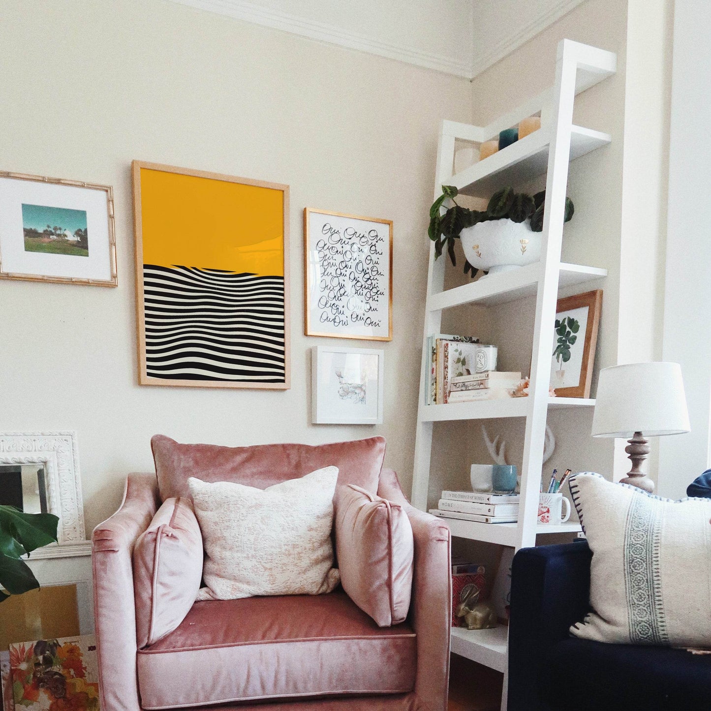 Abstract Mustard Yellow Modern Poster - HypeSheriff