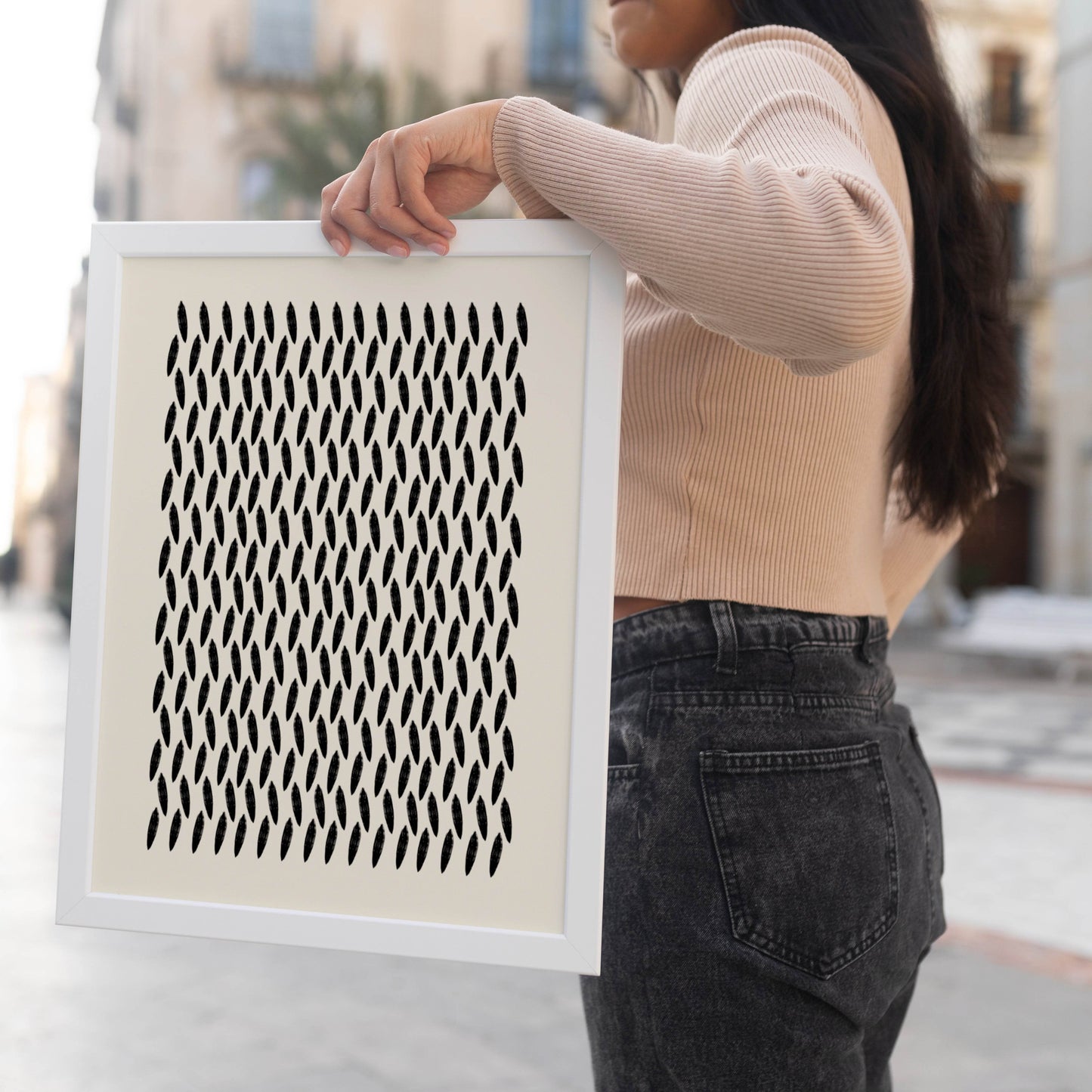 Black and White Mid Century Modern Print - HypeSheriff