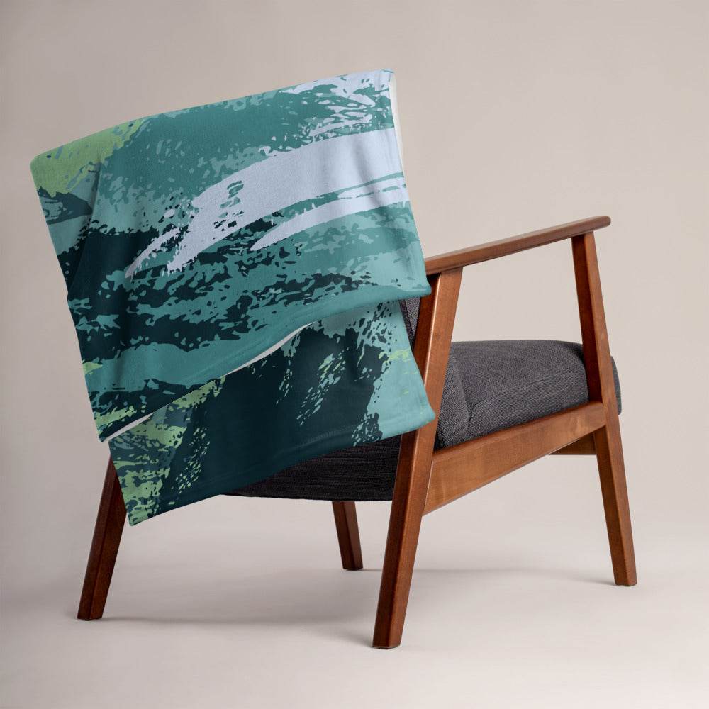 Pollock Inspired Throw Blanket - HypeSheriff