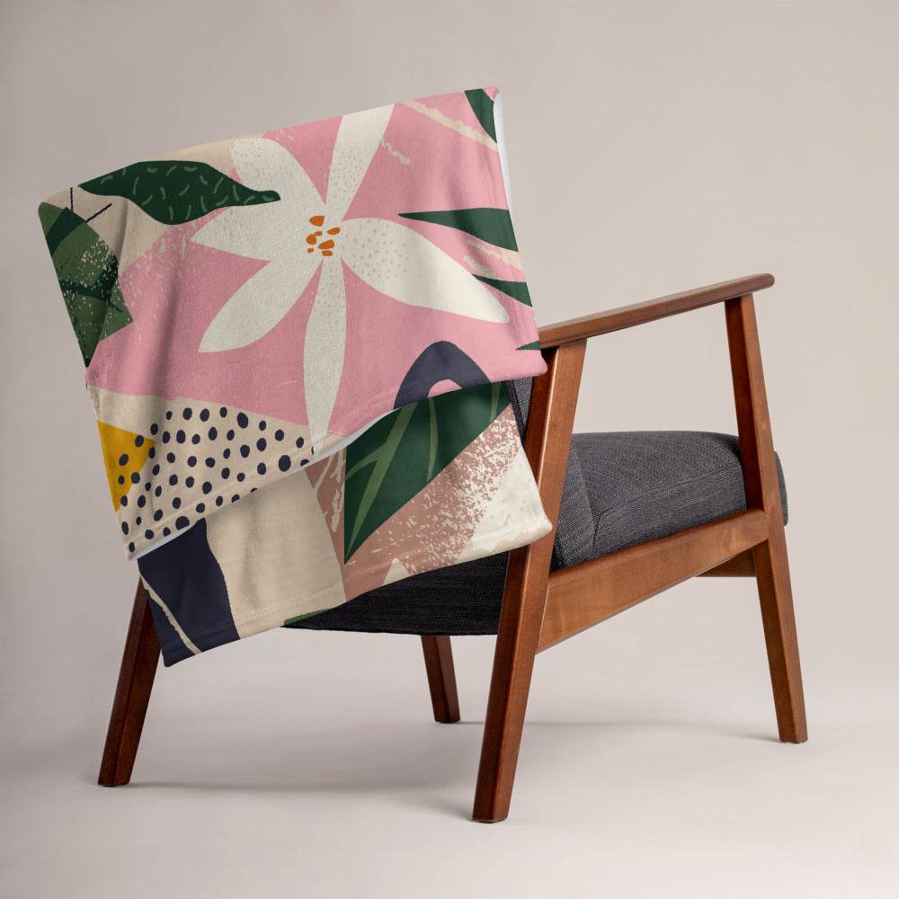 Mid Century Artistic Throw Blanket - HypeSheriff