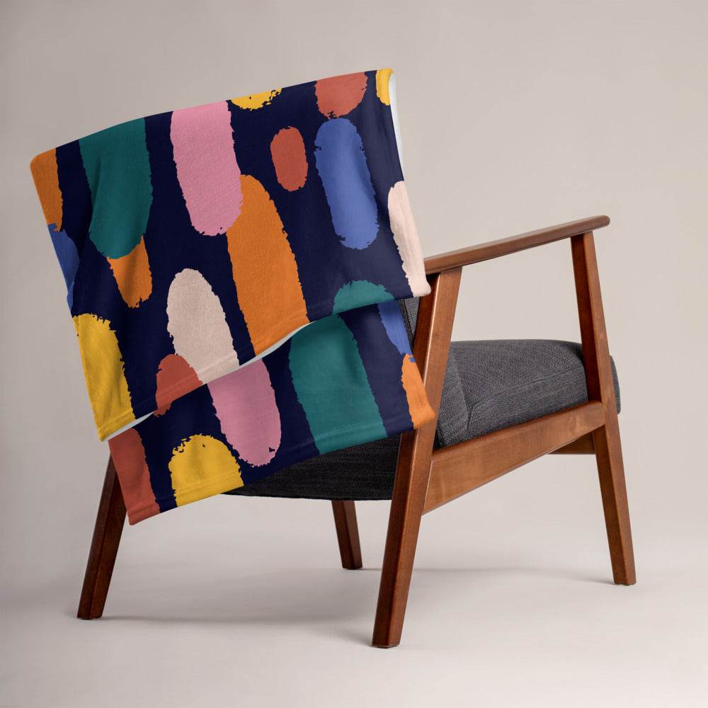Throw Blanket with Mid Century Art - HypeSheriff