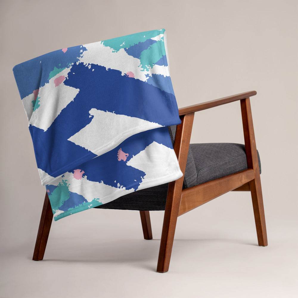 Pollock Inspired Throw Blanket - HypeSheriff