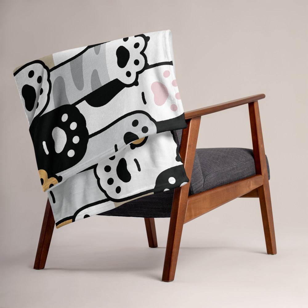 Throw Blanket with Paws - HypeSheriff