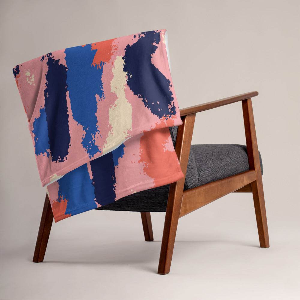Pollock Inspired Throw Blanket - HypeSheriff