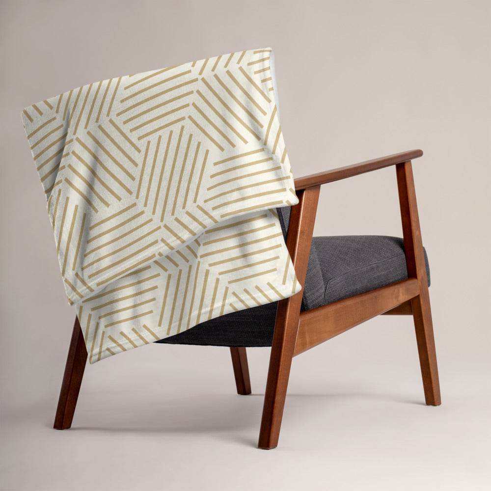 Throw Blanket with Geometric Pattern - HypeSheriff