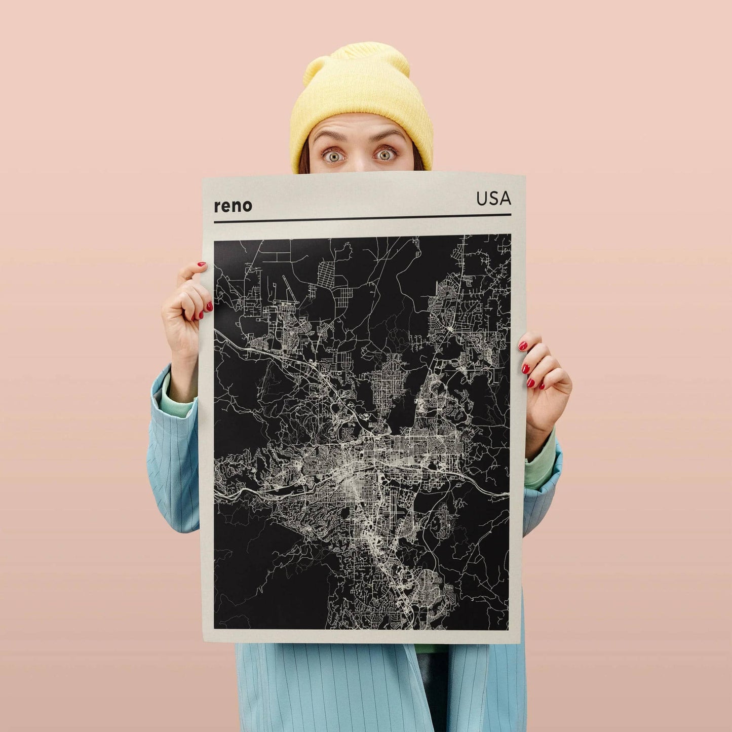 Reno - USA | City Map Poster - HypeSheriff