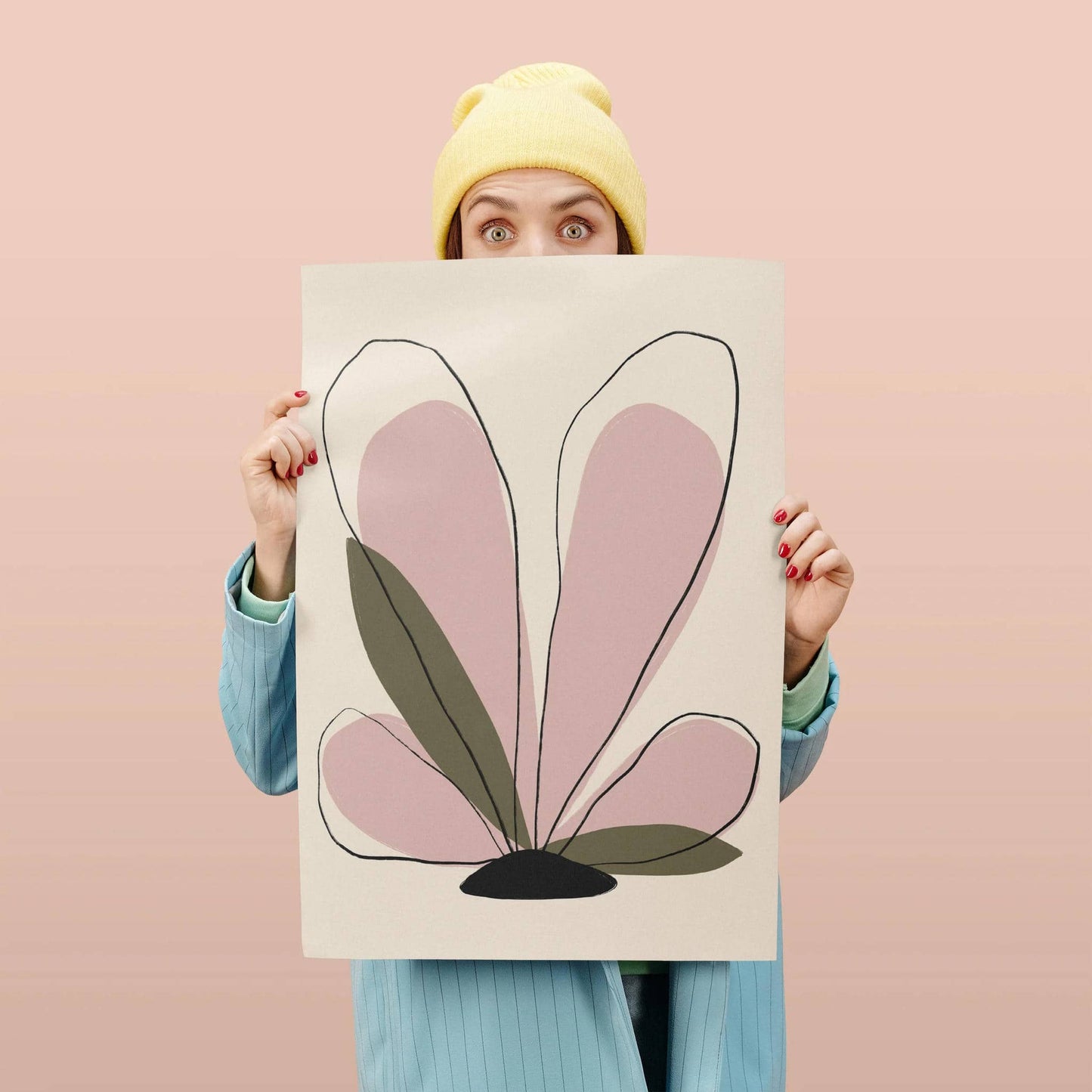 Nordic Botanica - Minimal Floral Drawing Print - HypeSheriff