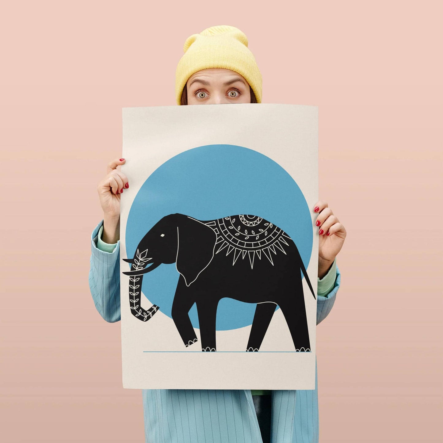 Elephant Scandinavian Poster - HypeSheriff