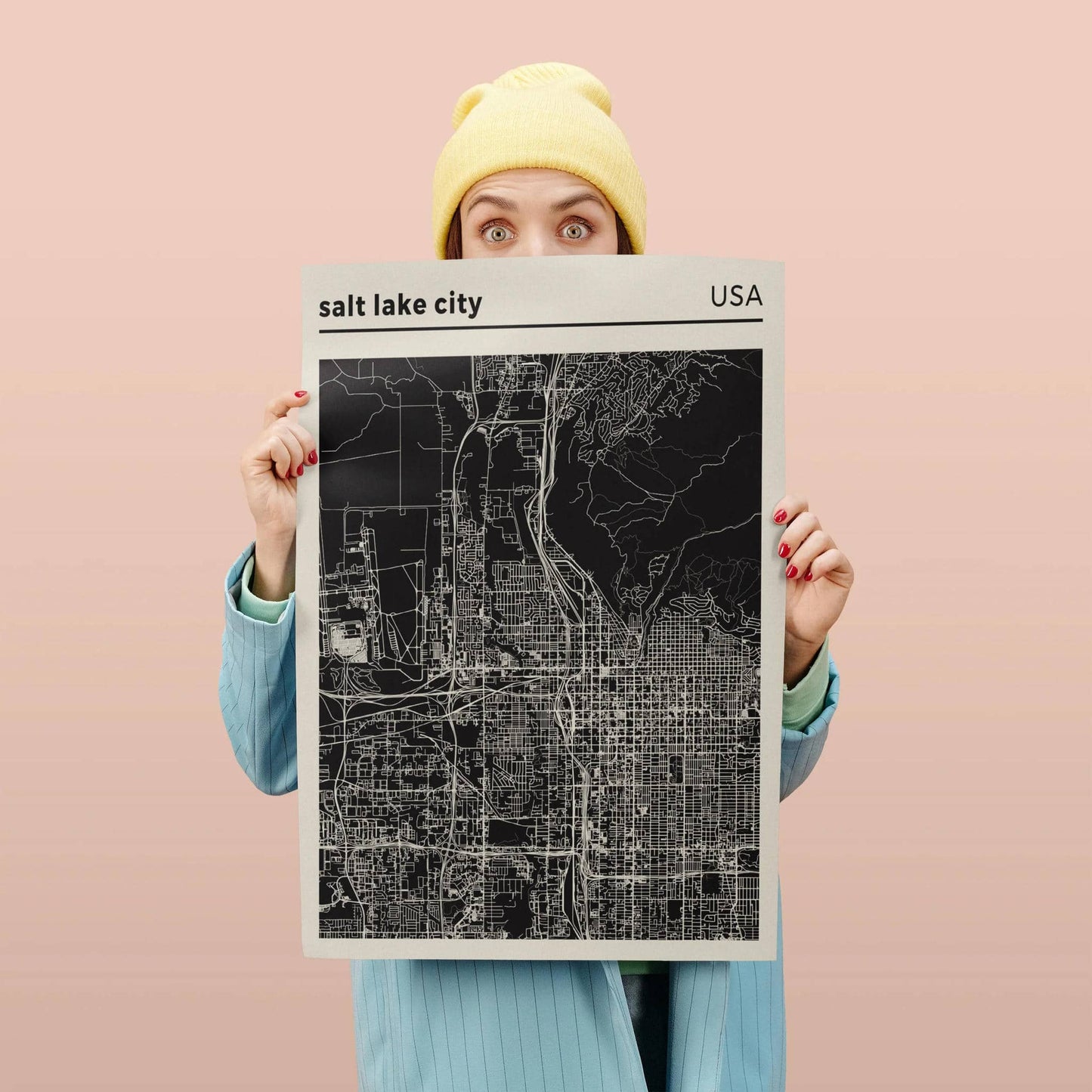 Salt Lake City Map Poster - HypeSheriff