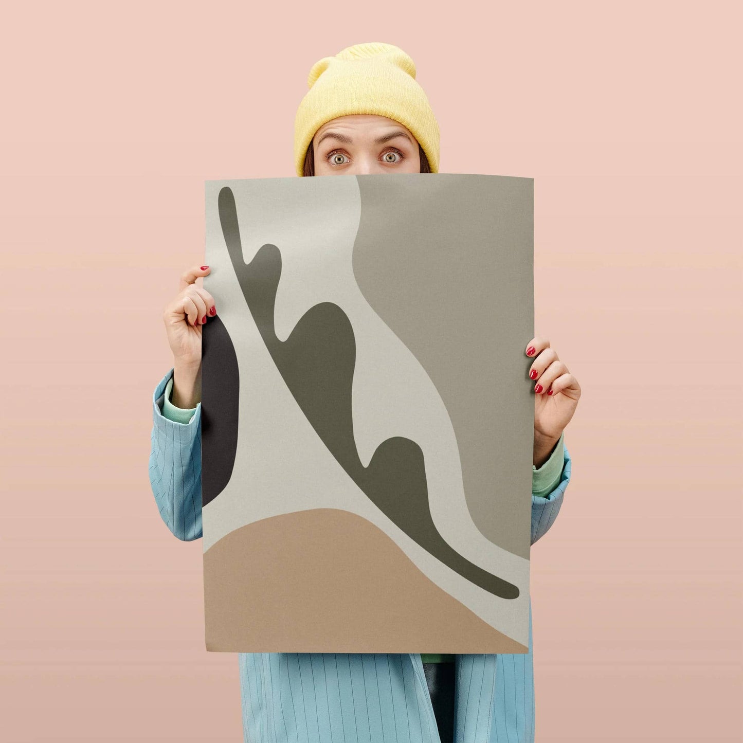 Modern Organic Abstract Print - HypeSheriff