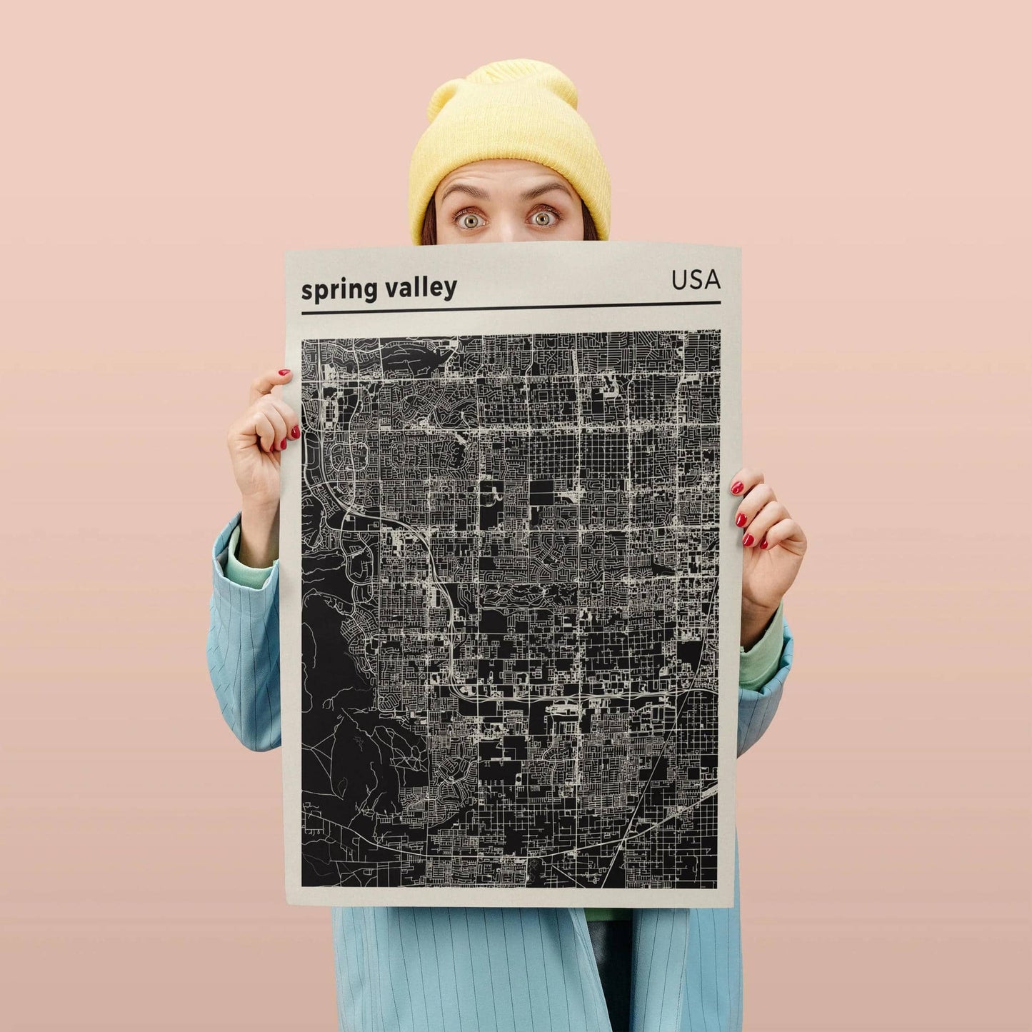 Spring Valley USA - City Map Poster - HypeSheriff