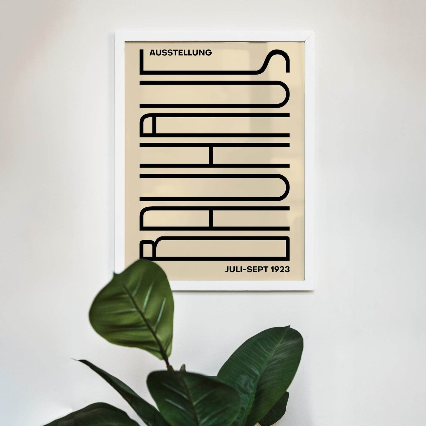 Typographic Bauhaus Poster - HypeSheriff