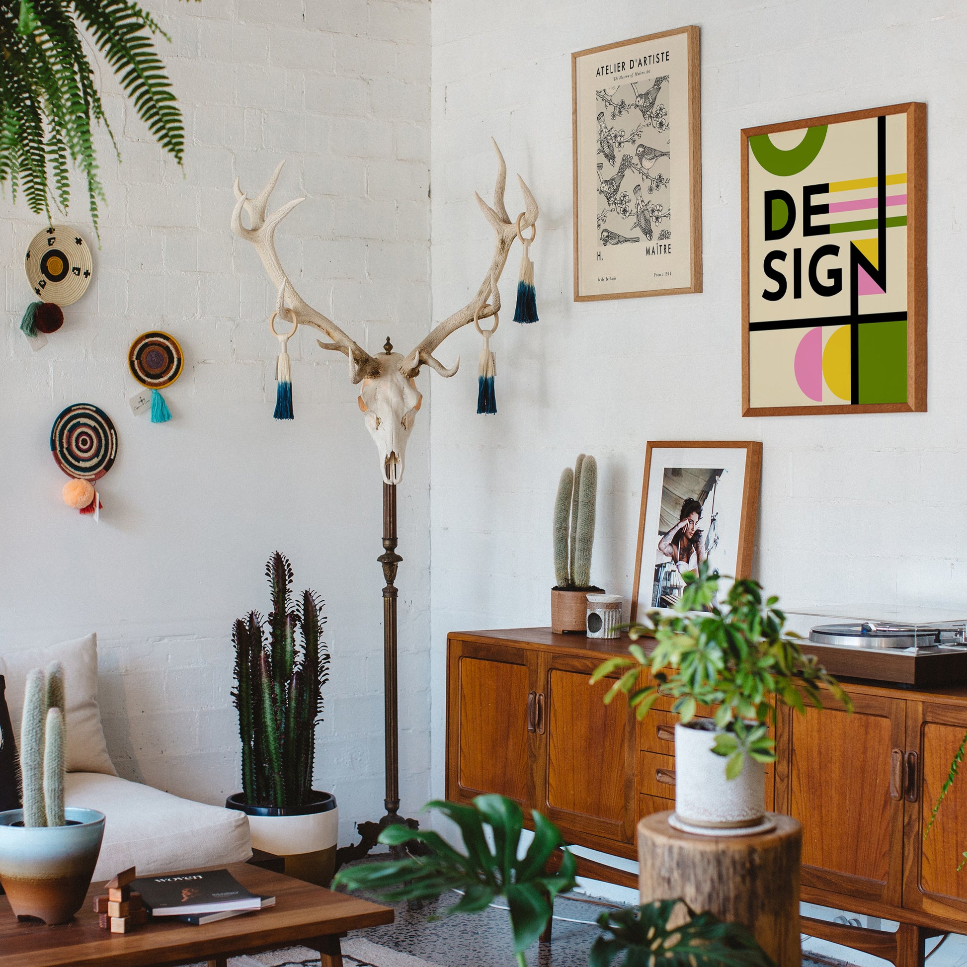 80s Geometric Design Poster - HypeSheriff