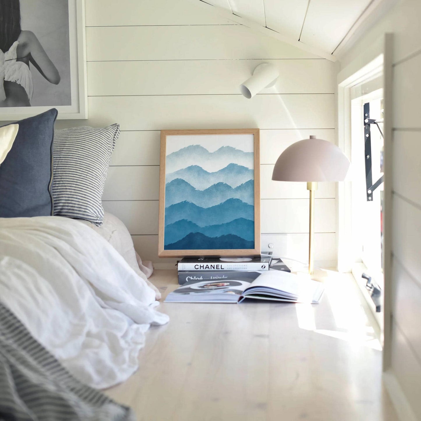 Watercolor Mountains Landscape Art Print - HypeSheriff