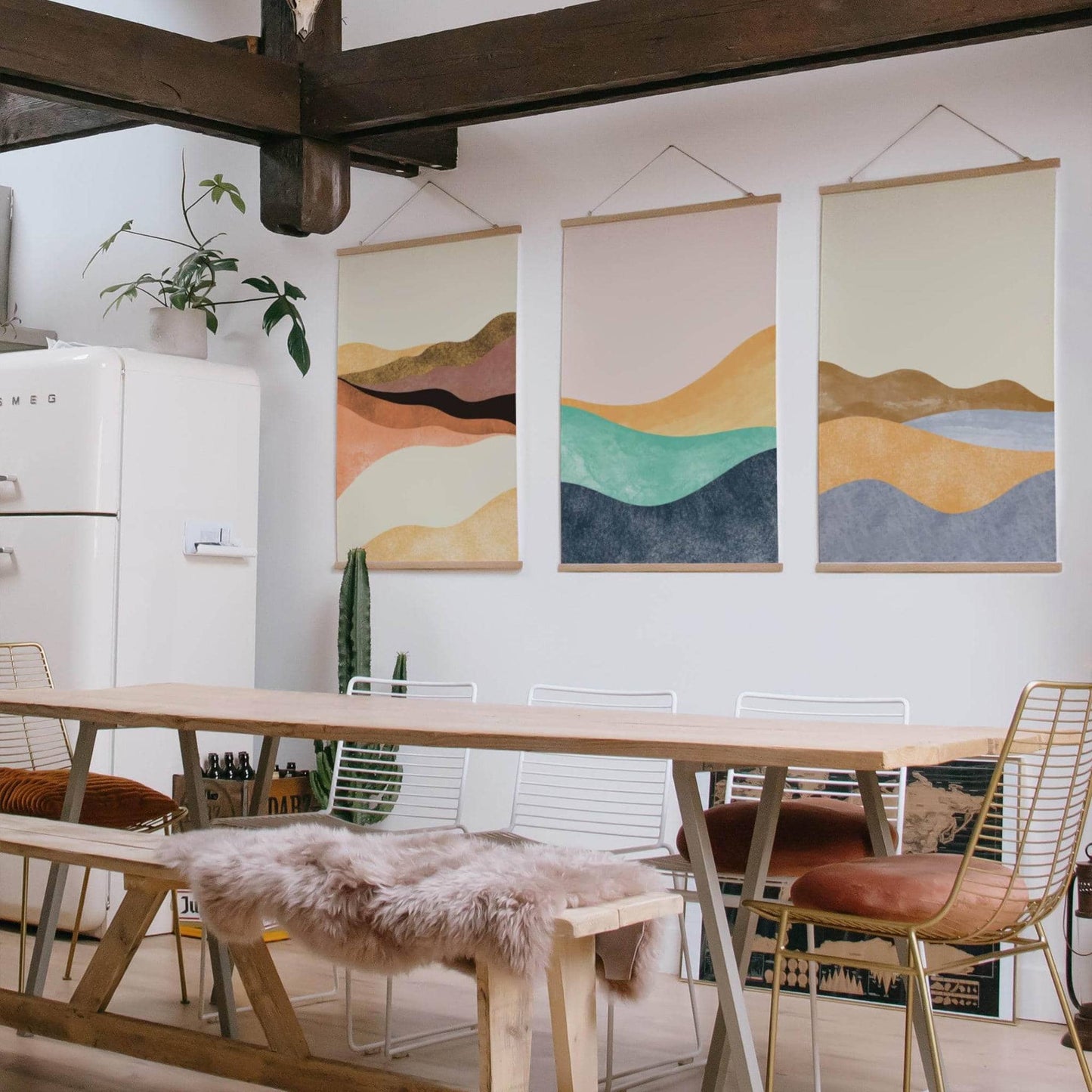 Set of 3 Mid Century Landscape Posters - HypeSheriff