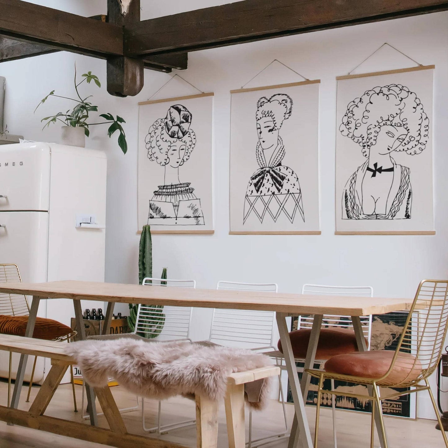 Set of 3 Vintage Femmes Prints - HypeSheriff