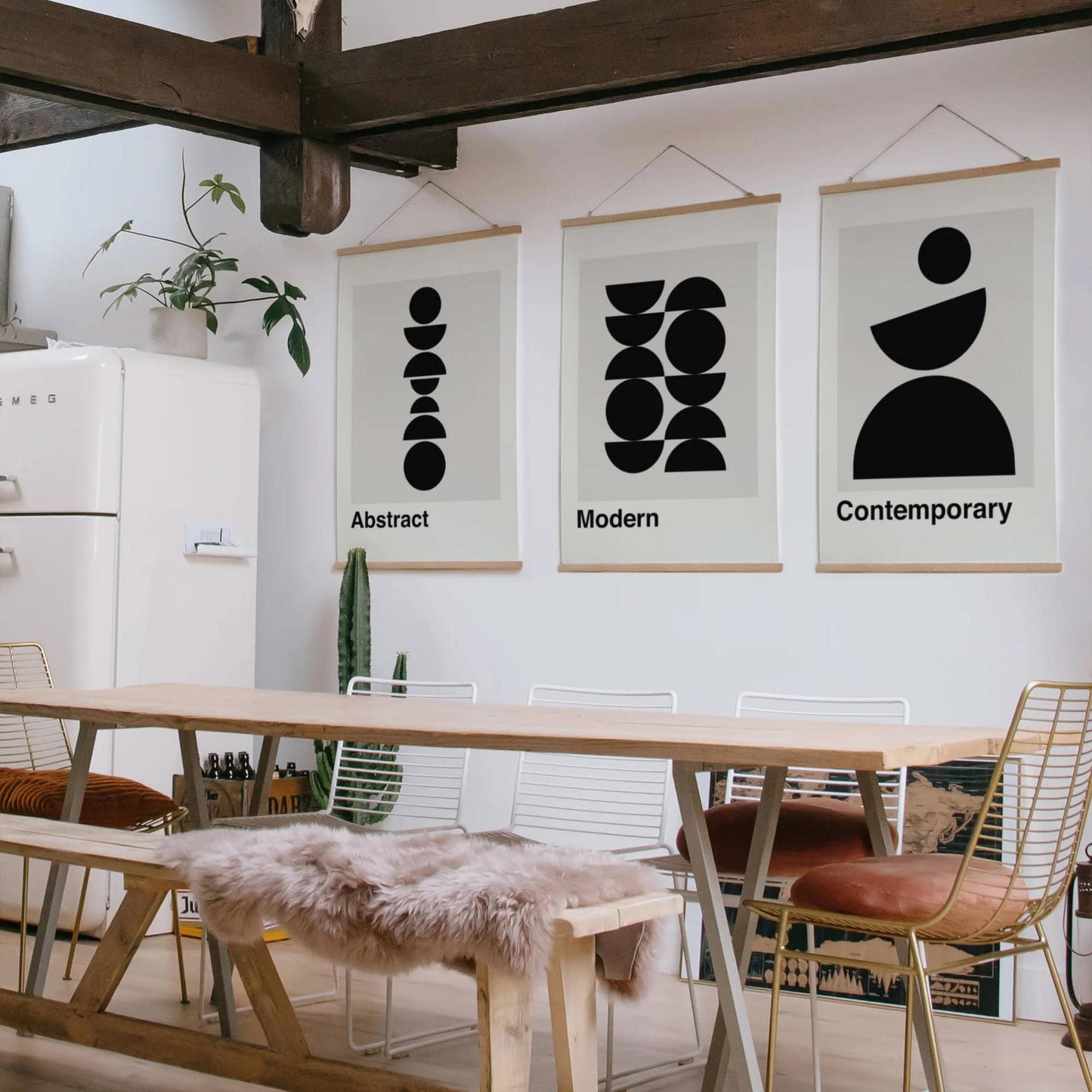 Set of 3 Abstract Contemporary Posters - HypeSheriff