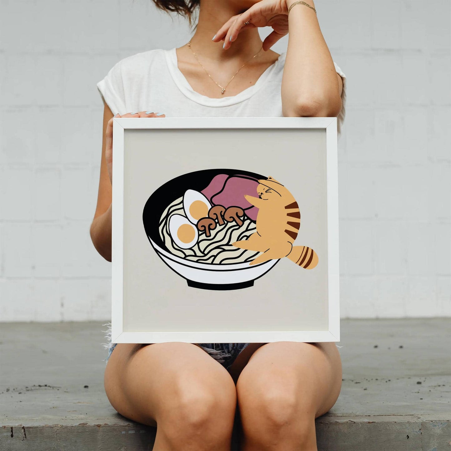 Ramen Cat Art Print 3/3 - HypeSheriff