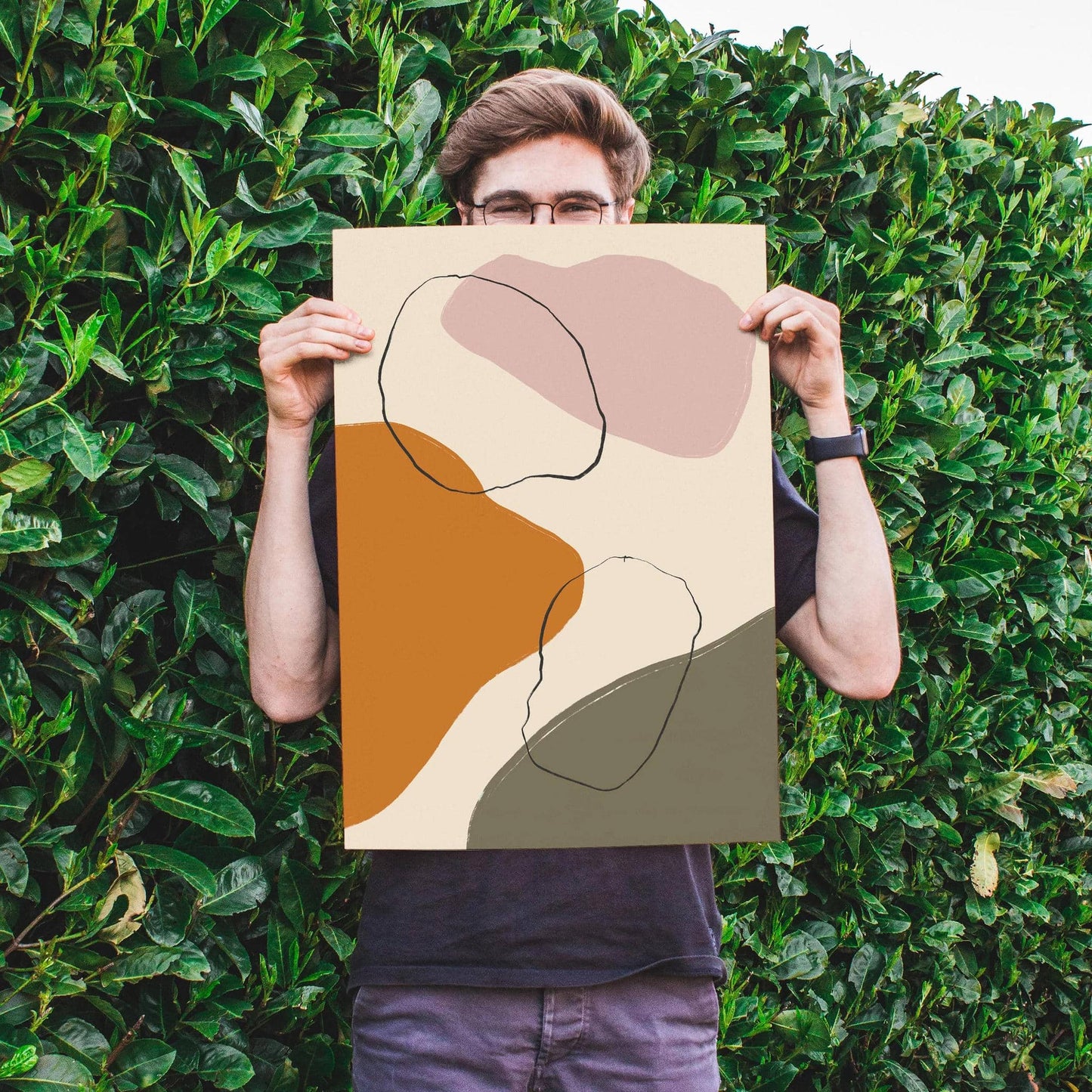 Scandinavian Wall Art Print - Earth Colors Palette - HypeSheriff