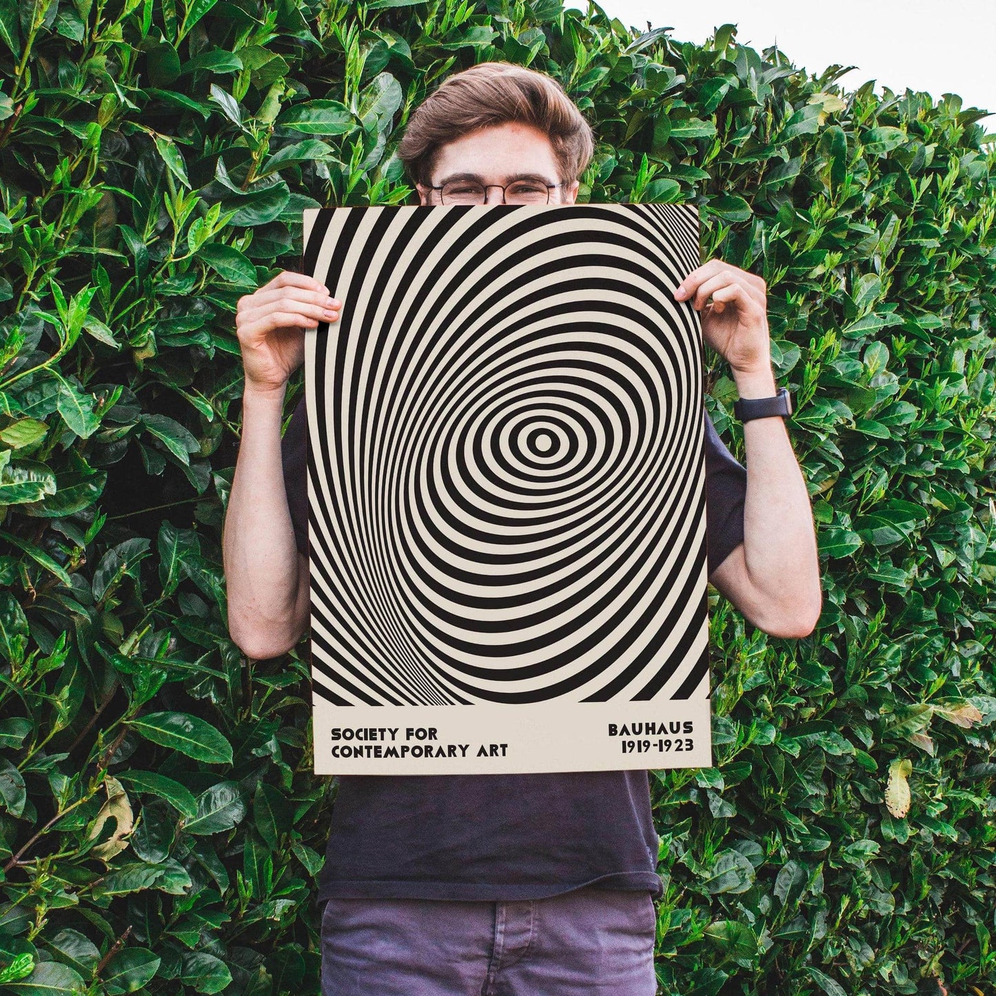 Black and White Bauhaus Poster - HypeSheriff