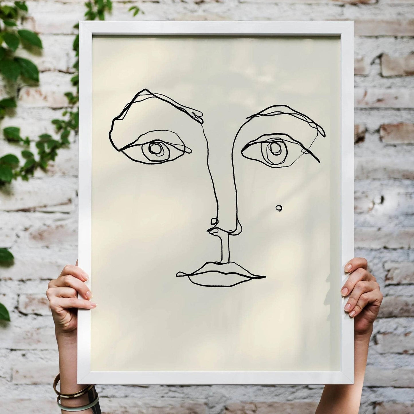 Line Face Poster - HypeSheriff