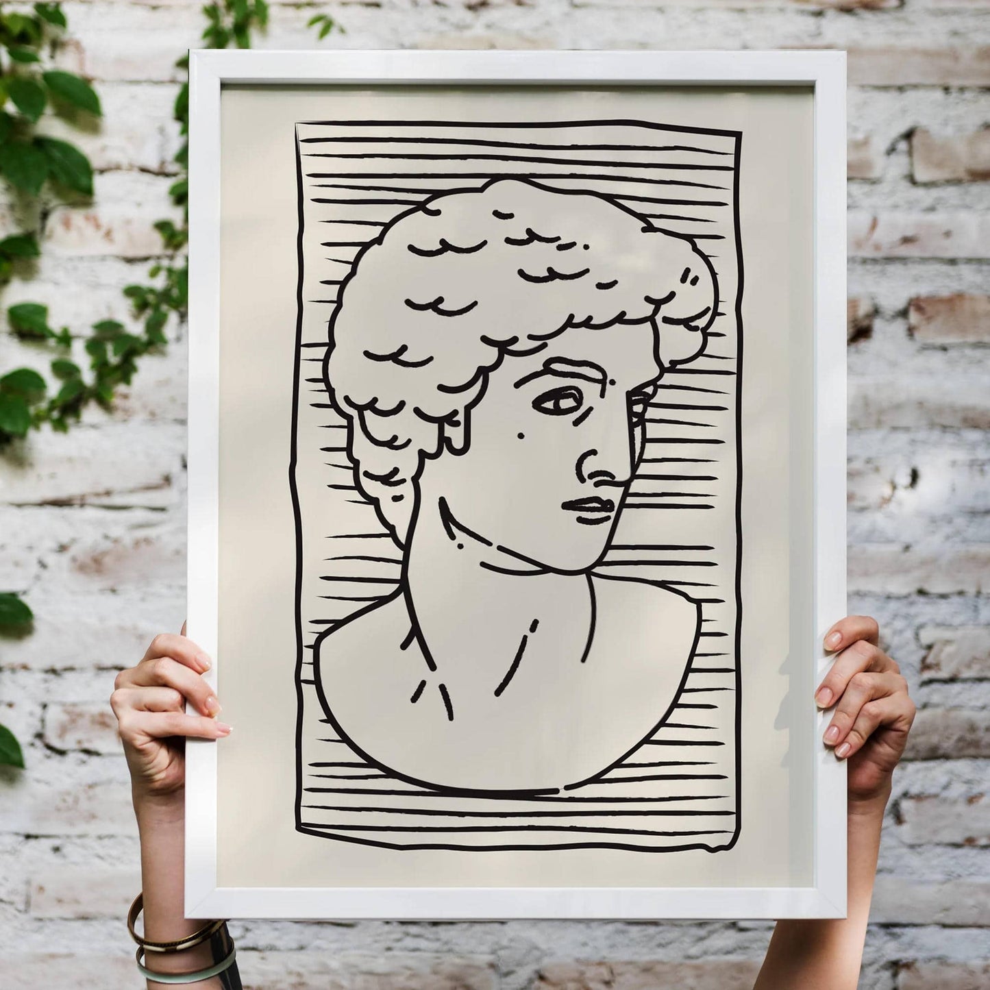 Greek God Illustration Poster - HypeSheriff