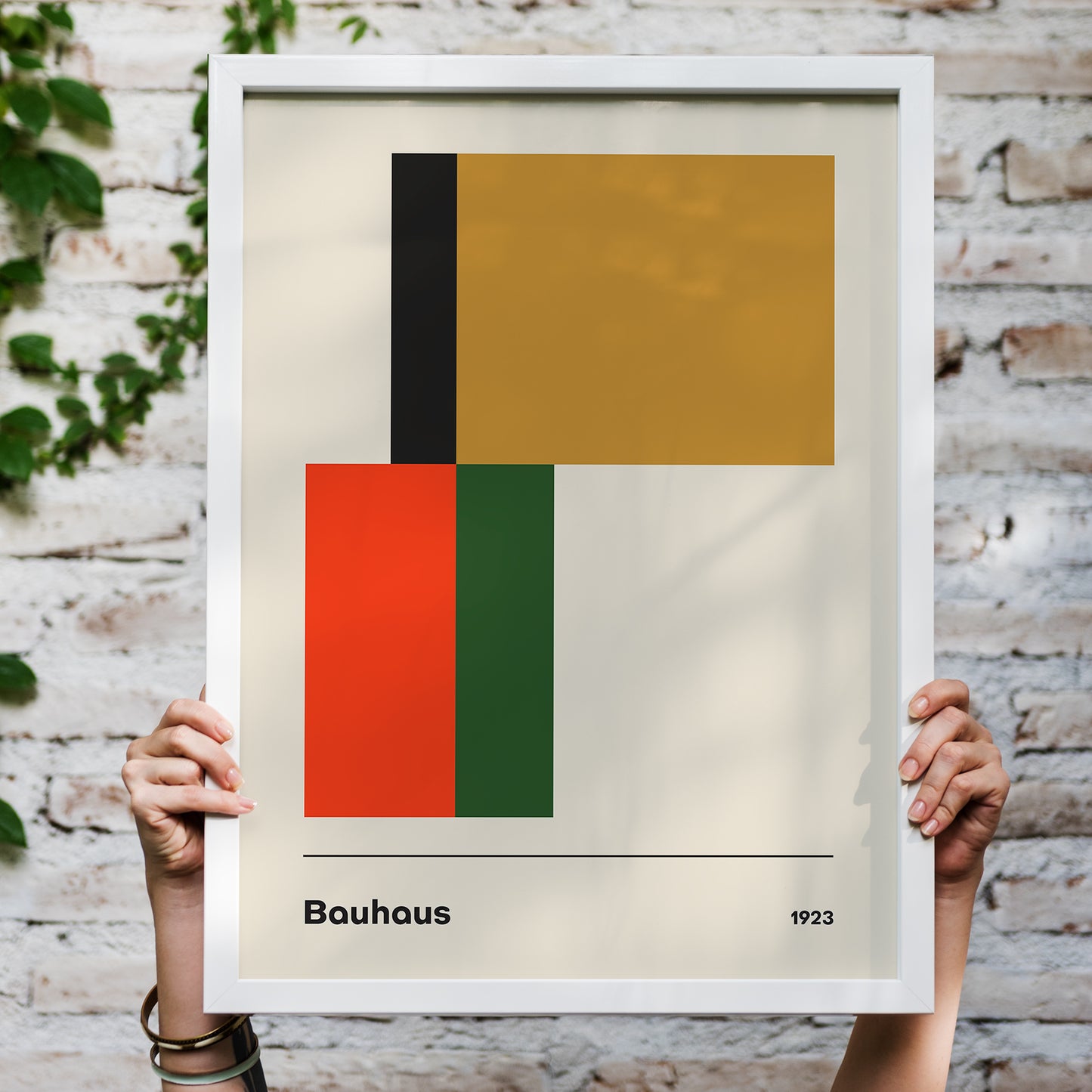 Retro Bauhaus No.1 Poster - 70 CM X 50 CM - HypeSheriff