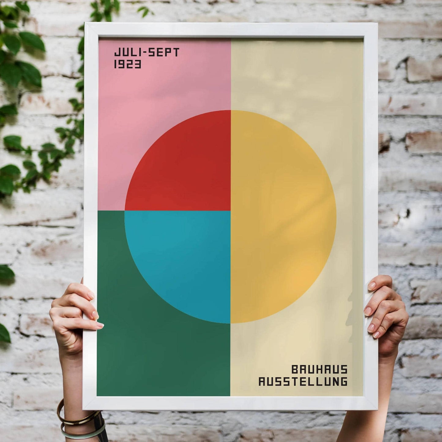Minimalist Bauhaus Geometric Poster - HypeSheriff
