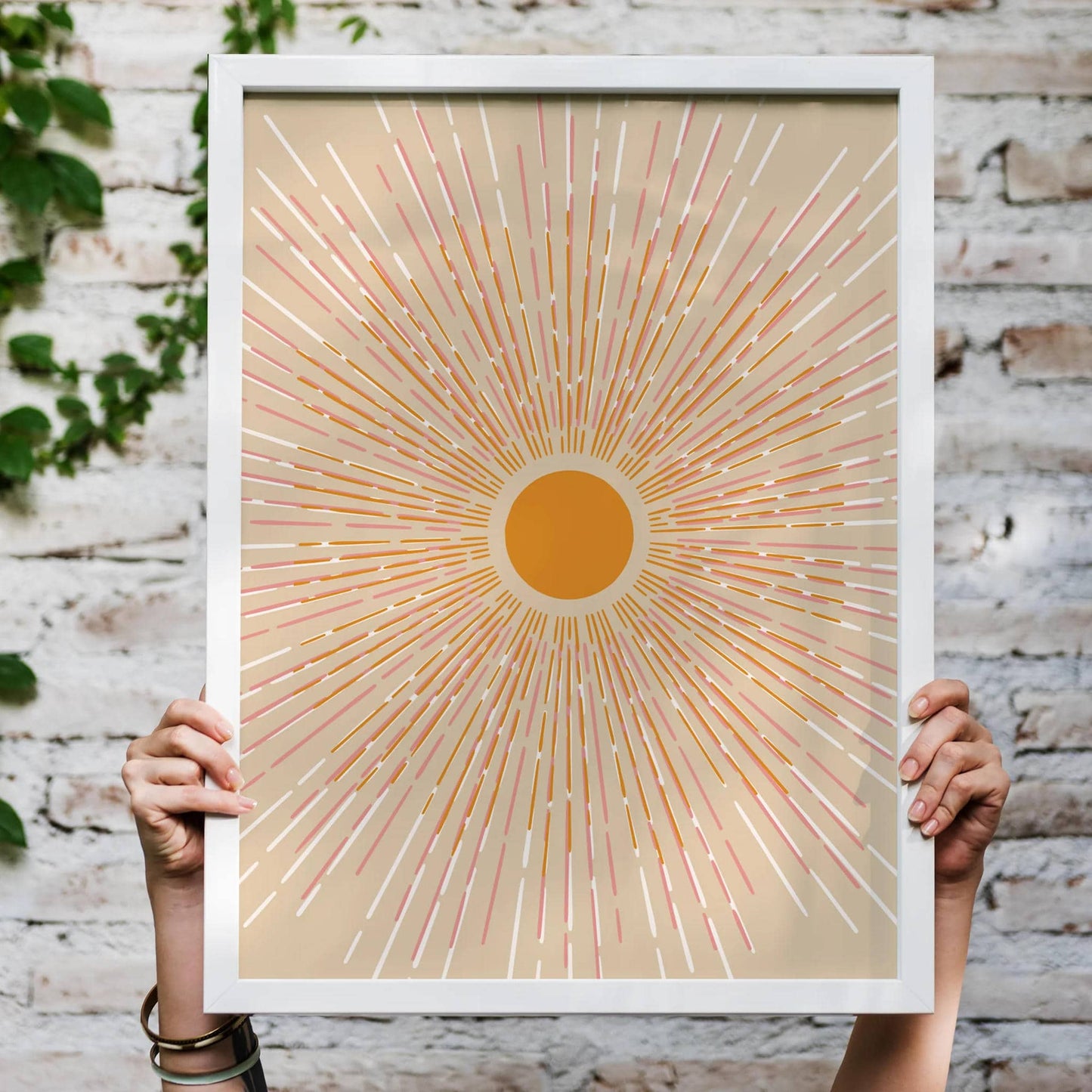 Eclectic Sunset - Calming Art Print - Framed or Unframed - HypeSheriff